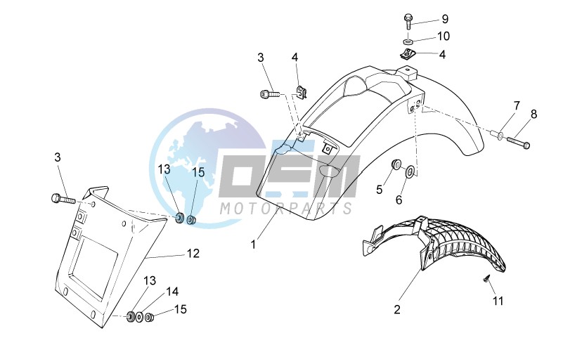 Rear body I- Mudguard