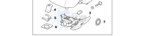 CBR500RAD CBR500R ABS UK - (E) drawing KIT,TOP BOX