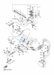 MT-03 MTN320-A (BEV8) drawing FRONT MASTER CYLINDER