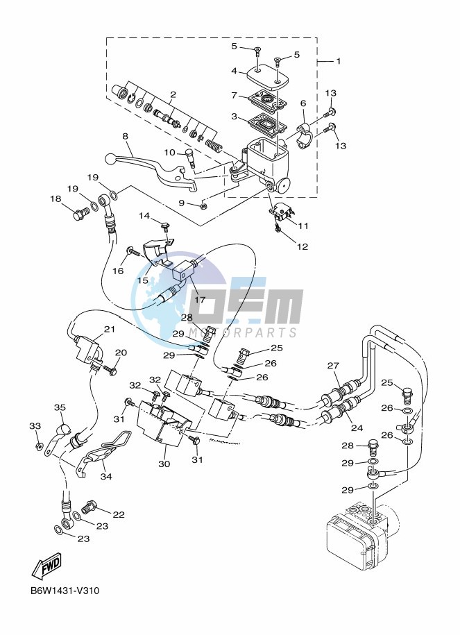 FRONT MASTER CYLINDER