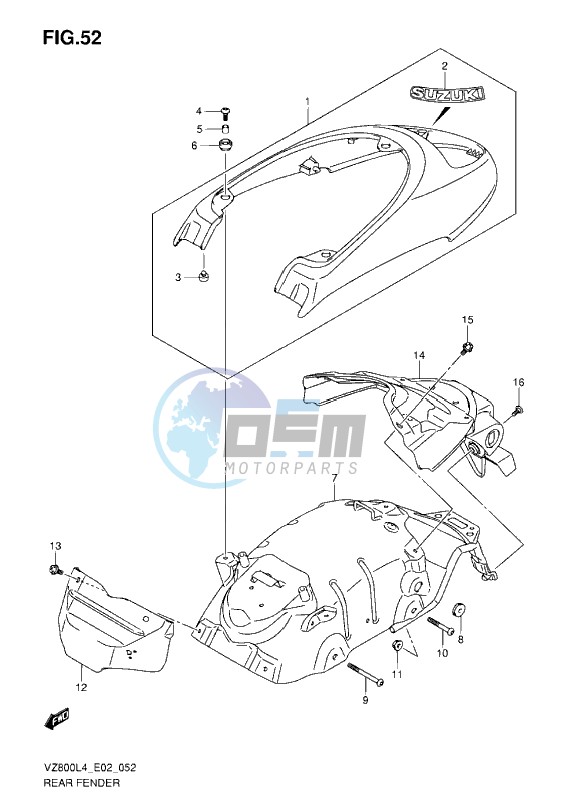 REAR FENDER L4