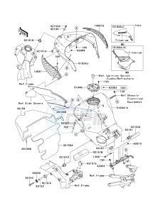 ZX636 C [NINJA ZX-6R] (C6F) D6F drawing FUEL TANK