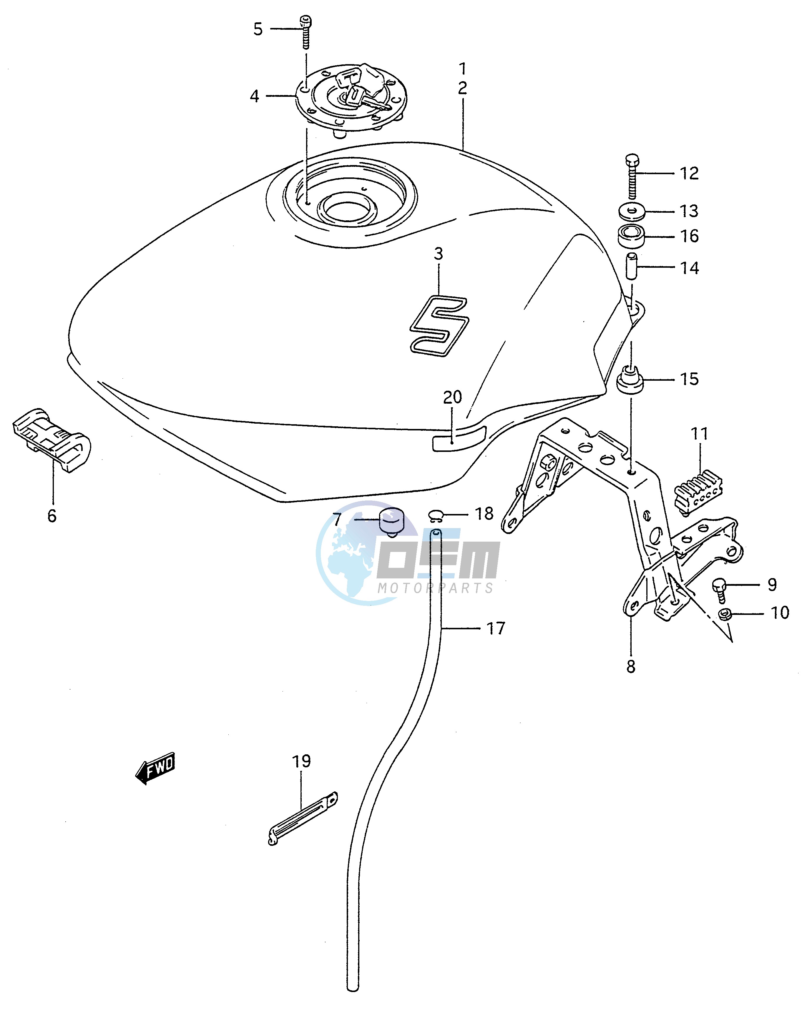 FUEL TANK (MODEL J K L)