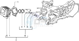 Sfera RST 50 drawing Cylinder-piston-wrist pin assy