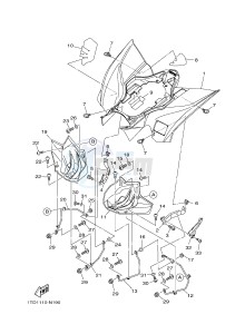 YFZ450R YFZ45YSXJ (BW29) drawing REAR FENDER