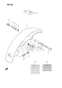 JR50 (P3) drawing REAR FENDER