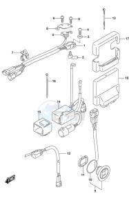 DF 150 drawing PTT Switch/Engine Control Unit