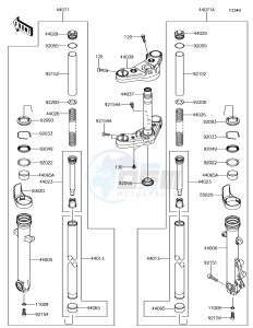 VULCAN S ABS EN650EHF XX (EU ME A(FRICA) drawing Front Fork