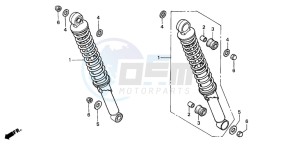 CG125 drawing REAR CUSHION