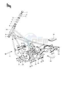 KZ 1000 D [Z1R] (D3) [Z1R] drawing FRAME_FRAME FITTINGS -- 80 D3- -