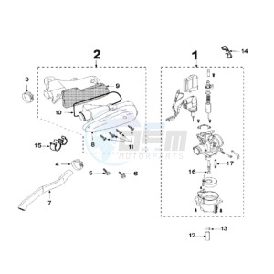 FIGHT 3 LCX drawing CARBURETTOR