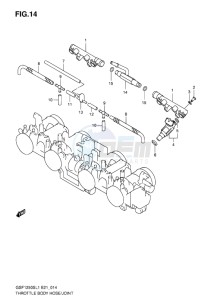 GSF-1250S BANDIT EU drawing THROTTLE BODY HOSE-JOINT