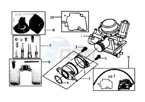 HD EU2 - 125 cc drawing CARBURETTOR