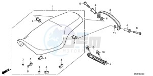 VT750SB drawing SEAT