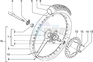 Eaglet 50 drawing Front wheel