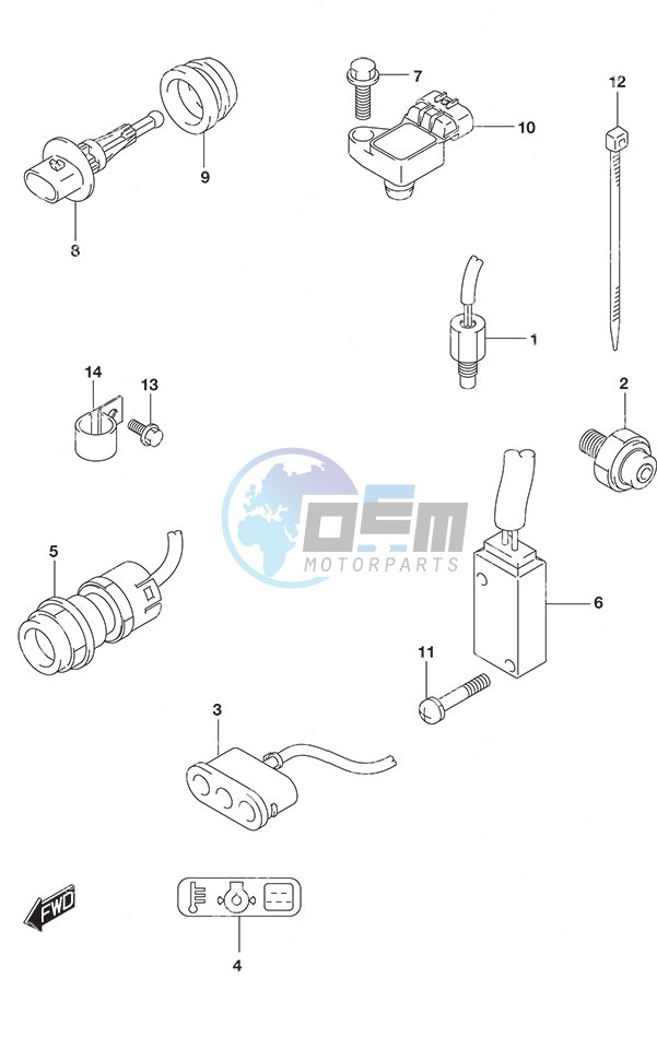 Sensor/Switch Tiller Handle w/Power Tilt