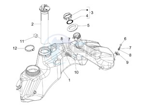 GTS 250 ie Super USA drawing Fuel Tank