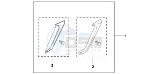 NC700XC drawing KIT  LEG DEFLECTOR