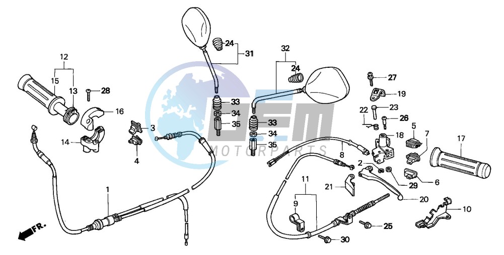 HANDLE LEVER/SWITCH/CABLE