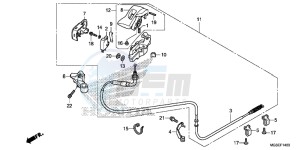 NC700SDD NC700S Dual Cluth ABS 2ED drawing PARKING BRAKE LEVER