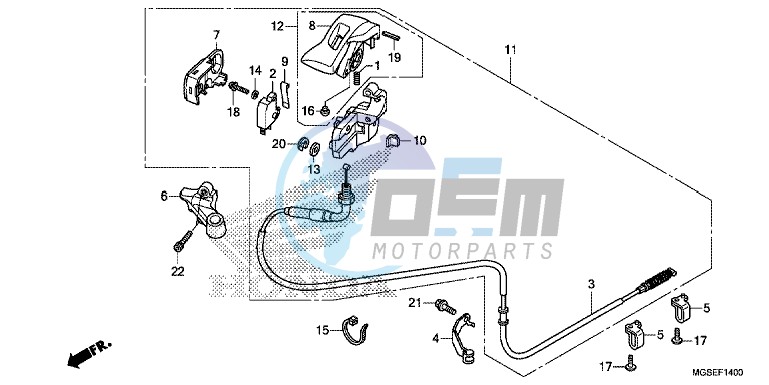 PARKING BRAKE LEVER