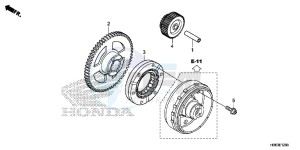 TRX500FA6F TRX500FA ED drawing STARTING GEAR