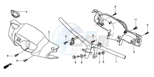 SH50 SCOOPY drawing HANDLE PIPE/HANDLE COVER