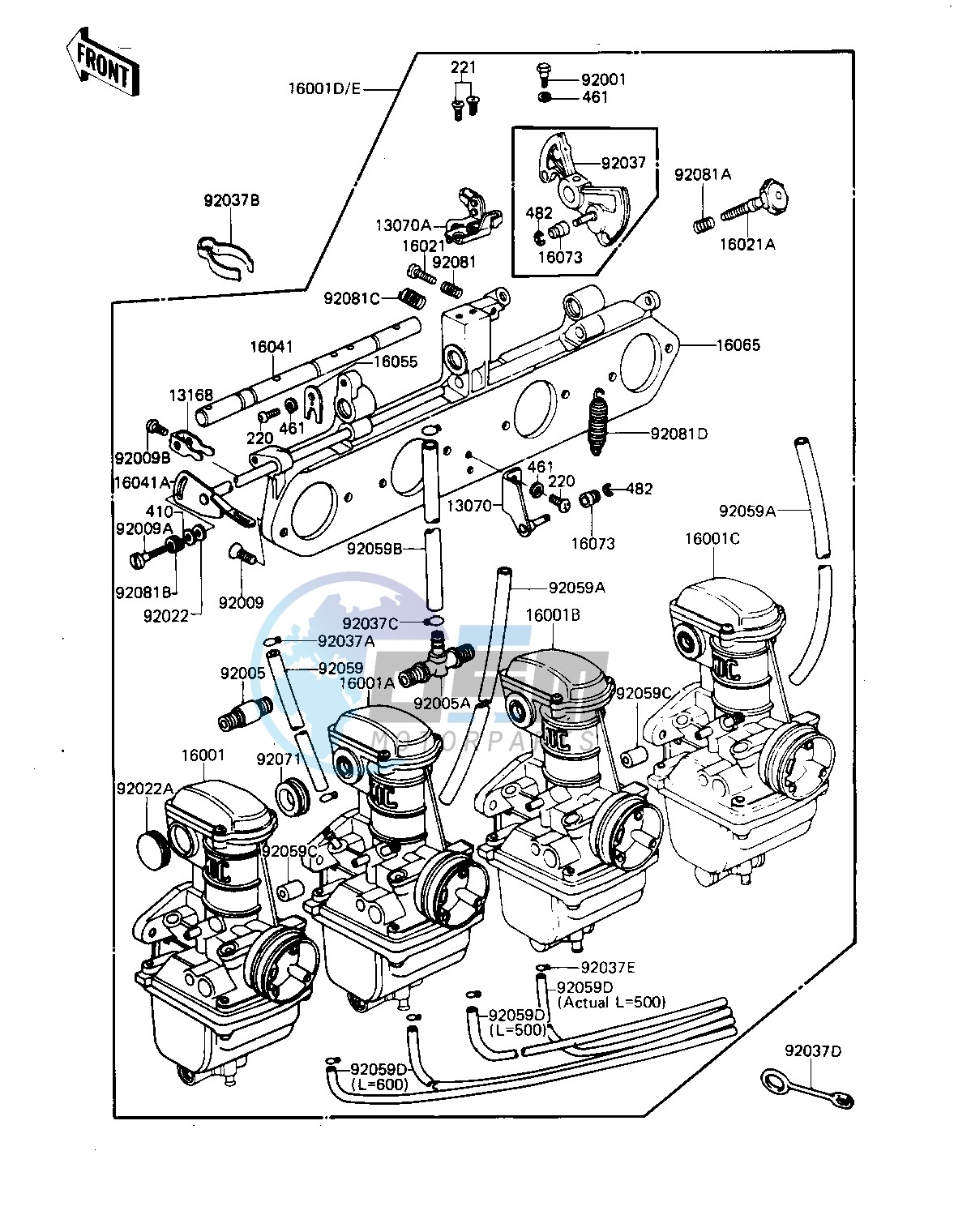 CARBURETOR ASSY -- KZ650-H1- -