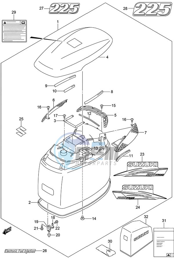 Engine Cover (White)