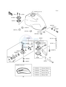 ZR 1100 C [ZRX1100] (C3-C4) drawing FUEL TANK