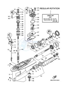 F350AETX drawing PROPELLER-HOUSING-AND-TRANSMISSION-1