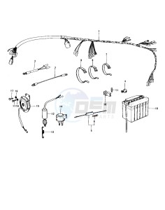 S3 A [MACH II] (A) 400 [MACH II] drawing CHASSIS ELECTRICAL EQUIPMENT -- 74-75 S3_S3-A- -