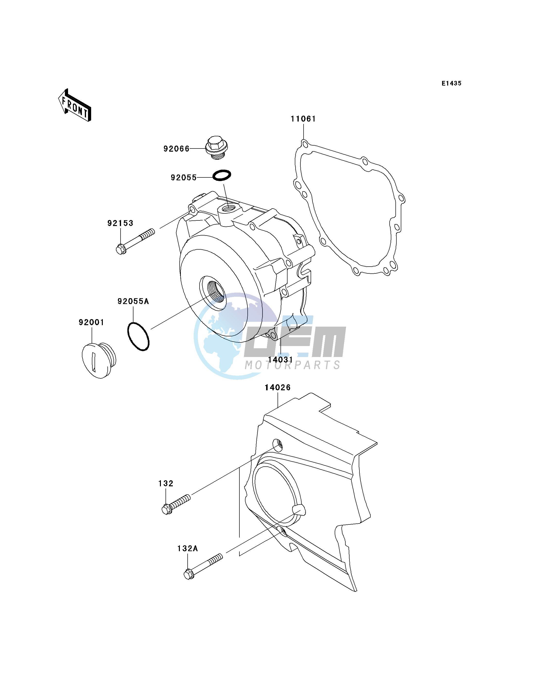 LEFT ENGINE COVER-- S- -