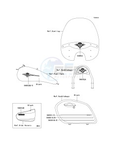 VN 1600 D [VULCAN 1600 NOMAD] (D6F-D8FA) D8F drawing DECALS-- BALCK- --- D8F- -