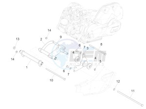 SUPER GTS 125 4T 3V IGET ABS E3 (APAC) drawing Swinging arm