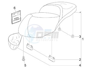 Beverly 250 Cruiser e3 drawing Saddle seats - Tool roll