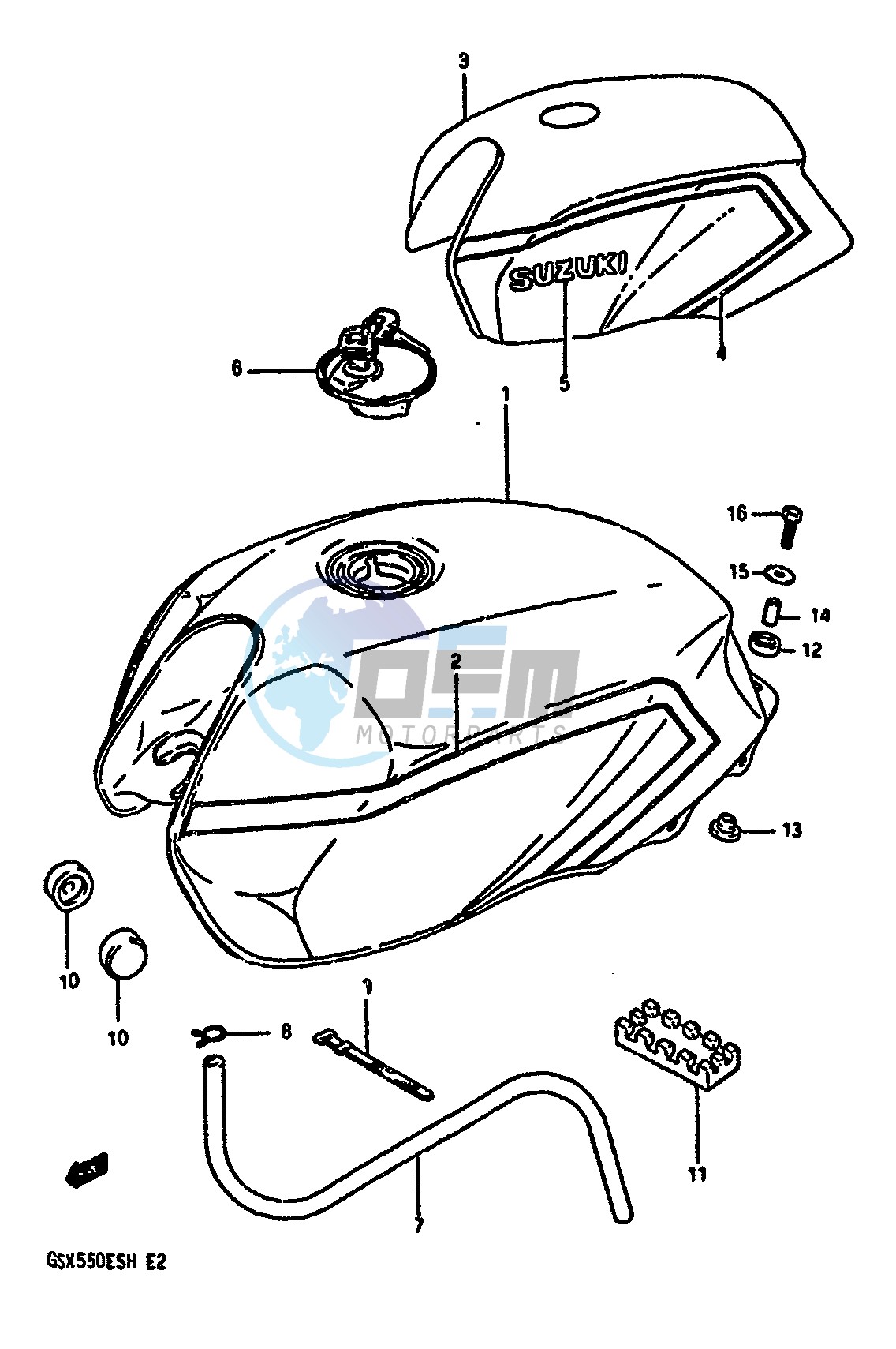 FUEL TANK (MODEL H)