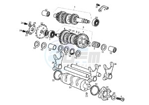 SENDA SM DRD EDITION BLACK - 50 cc drawing GEAR BOX