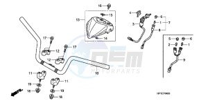 TRX450ERC drawing HANDLE PIPE