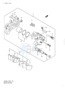 DL650 ABS V-STROM EU-UK drawing REAR CALIPER