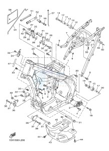 WR450F (1DXJ 1DXF 1DXH 1DXG) drawing FRAME