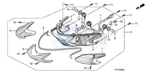 SH150D9 Europe Direct - (ED / KMH) drawing REAR COMBINATION LIGHT