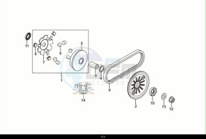 FIDDLE II 50 (AF05W5-NL) (E5) (M1) drawing MOVABLE DRIVE FACE ASSY