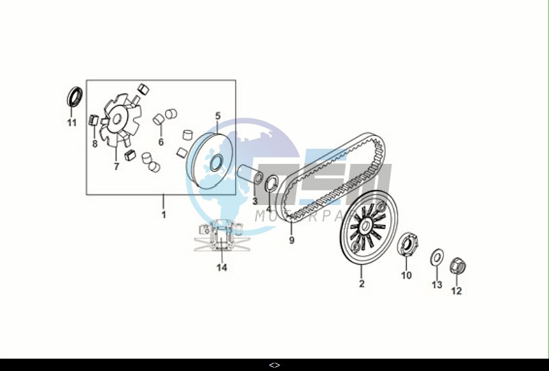 MOVABLE DRIVE FACE ASSY