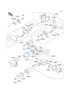 EX 500 D [NINJA 500R] (D6F-D9F) D6F drawing TURN SIGNALS