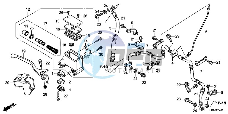 FRONT BRAKE MASTER CYLINDER