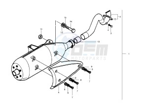 X9 EVOLUTION 125 drawing Silencer