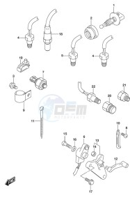 DF 300AP drawing Sensor w/Transom (X or XX)