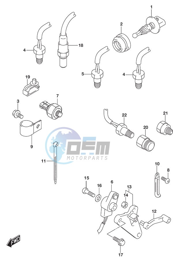 Sensor w/Transom (X or XX)