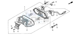 NSR125R drawing TAILLIGHT